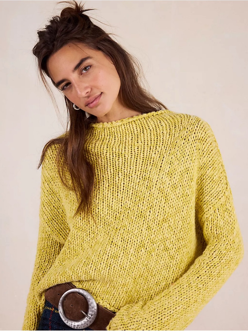 Free People Opal Rollneck Knit Sweater